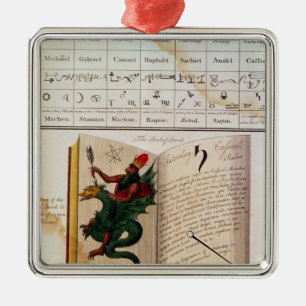Twee pagina's van 'The Magus' Metalen Ornament
