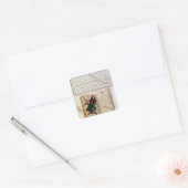 Twee pagina's van 'The Magus' Vierkante Sticker (Envelop)