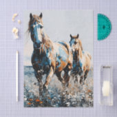 Twee Paint Horses decoupage  Tissuepapier (Craft)