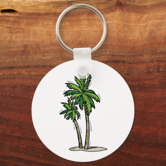 Twee palmbomen sleutelhanger (Voorkant)