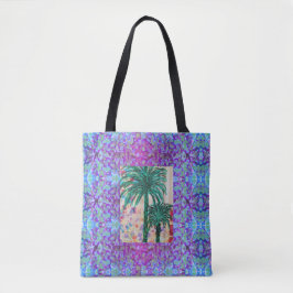 Twee palmbomen tote bag