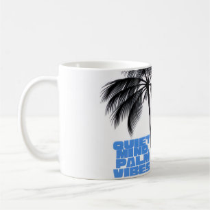 Twee palmbomen wanddecoratie   Tropisch minimalist Koffiemok