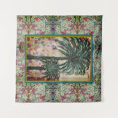 Twee palmbomen wandkleed (Voorkant (horizontaal))