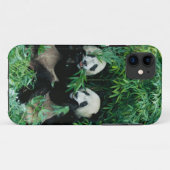 Twee panda's eten samen bamboe, Wolong Case-Mate iPhone Case (Achterkant (horizontaal))