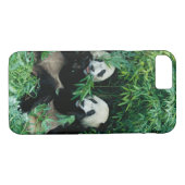 Twee panda's eten samen bamboe, Wolong Case-Mate iPhone Case (Achterkant (Horizontaal))