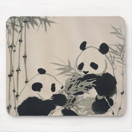Twee Pandas Muismat (Voorkant)