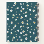 Twee-panelen bloemkunstwerk notitieboek (Achterkant)