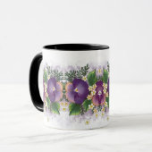 Twee Pansies ... Denk aan jou! Mok (Voorkant links)
