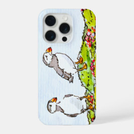 Twee papegaaiduikers iPhone 15 pro case