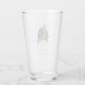 Twee papegaaien Gefeliciteerd moederdag Glas (Achterkant)