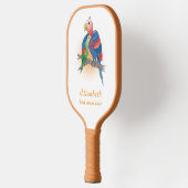 Twee papegaaien Gefeliciteerd moederdag Pickleball Paddle (Links)
