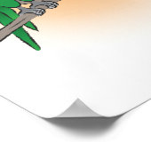 Twee papegaaien Gefeliciteerd moederdag Poster (Hoek)