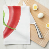 Twee paprika's theedoek (Quarter Fold)