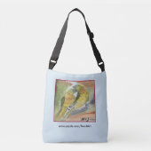 Twee Parakeets Design door Noch J op Canvas tas (Voorkant)