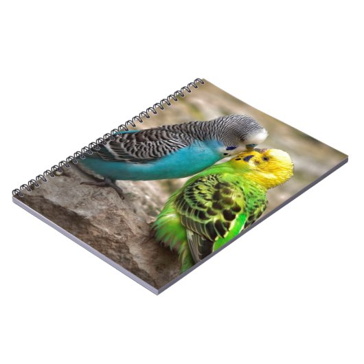 Twee parakeets notitieboek (Linkerzijde)