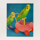 twee paraketten legpuzzel (Verticaal)