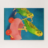 twee paraketten legpuzzel (Horizontaal)