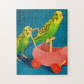 twee paraketten legpuzzel (Verticaal)