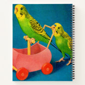 twee paraketten notitieboek (Achterkant)