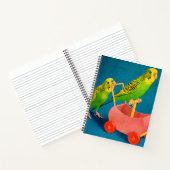 twee paraketten notitieboek (Binnen)
