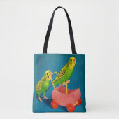 twee paraketten tote bag (Voorkant)