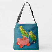 twee parkieten crossbody tas (Achterkant)