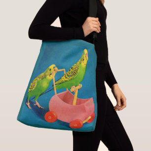 twee parkieten crossbody tas