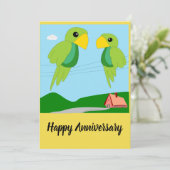 Twee partners Happy Jubileum-kaart Kaart (Staand voorkant)