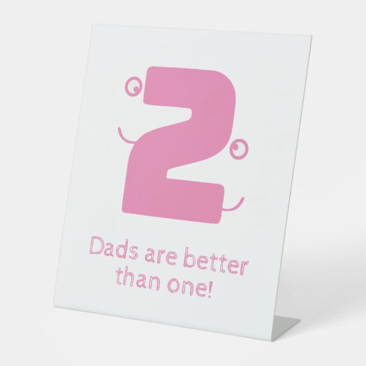 Twee pa's reclamebord met voetstuk (Voorkant)