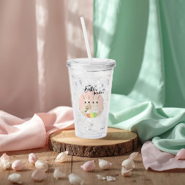 Twee Pasen Konijnen Persoonlijke Acrylen Bekker Acryl Drinkbeker