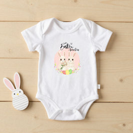 Twee Pasen konijnen Persoonlijke Baby Body Romper