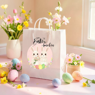 Twee Pasen Konijnen Persoonlijke Cadeautas