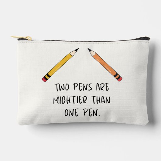 Twee pennen zijn machtiger dan één pen etui (Voorkant)