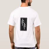 Twee pennen zwart Logo T-shirt (Achterkant)