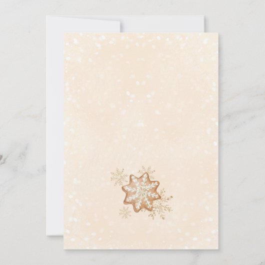 Twee peperkoek mannen tweeling kerst Baby shower Kaart (Achterkant)