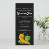 Twee Peppers Restaurant Grand Opening Kaart (Staand voorkant)