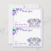 Twee per pagina dank u kaarten olifant twin douche (Voorkant)