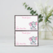 Twee per pagina Dank u voor de ellephant Girl Show Kaart (Staand voorkant)