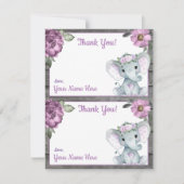 Twee per pagina Dank u voor de ellephant Girl Show Kaart (Voorkant)