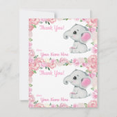Twee per pagina Dank u voor de ellephant Girl Show Kaart (Voorkant)