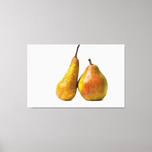Twee peren canvas afdruk (Voorkant)