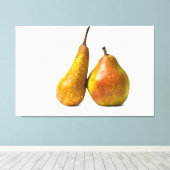 Twee peren canvas afdruk (Insitu (Houten vloer))