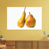 Twee peren canvas afdruk (Insitu (Woonkamer))
