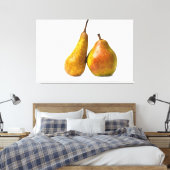 Twee peren canvas afdruk (Insitu (Slaapkamer))