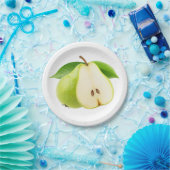 Twee peren papieren bordje (Feest)