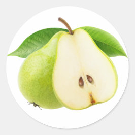 Twee peren ronde sticker