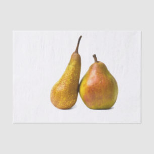 Twee peren tissuepapier