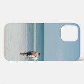 Twee personen die aan de kust lopen Case-Mate iPhone case (Achterkant (horizontaal))