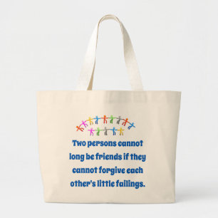 Twee personen kunnen lang geen vrienden zijn - vri grote tote bag