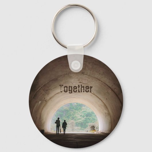 Twee personen op de sleutelhanger van de tunnel (Voorkant)